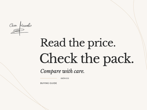 How to Compare Jamón Prices Without Comparing the Wrong Things — Casa Manolo