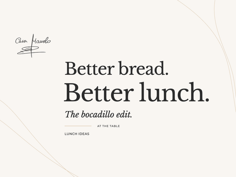Three Spanish Bocadillo Ideas for a Better Lunch — Casa Manolo