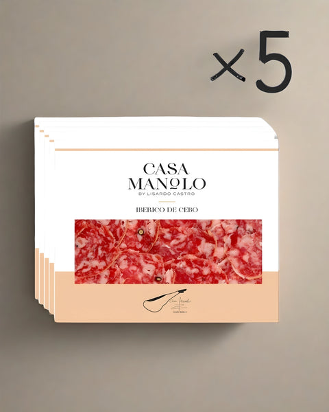 Iberico Cebo Salchichon Slices (5x Saving Pack)