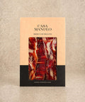 Iberico Bellota Ham 100g - Hand Carved from Casa Manolo, premium Spanish cured ham prepared for easy serving