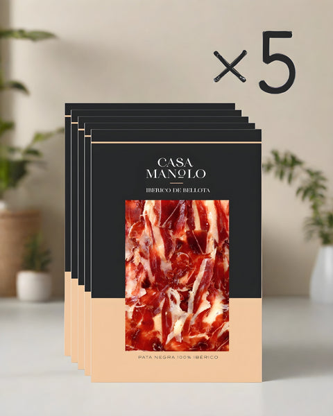 Pata Negra Premium 100% Iberico Ham, Hand-Carved (5x Saving Pack)