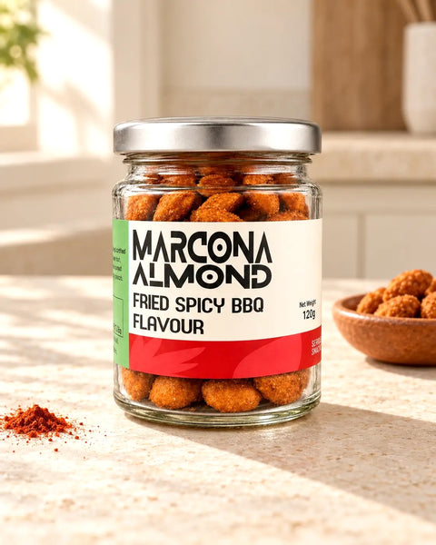Spicy BBQ Fried Marcona Almonds - 120g