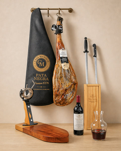 100% Pata Negra Ham + Vega Sicilia Set