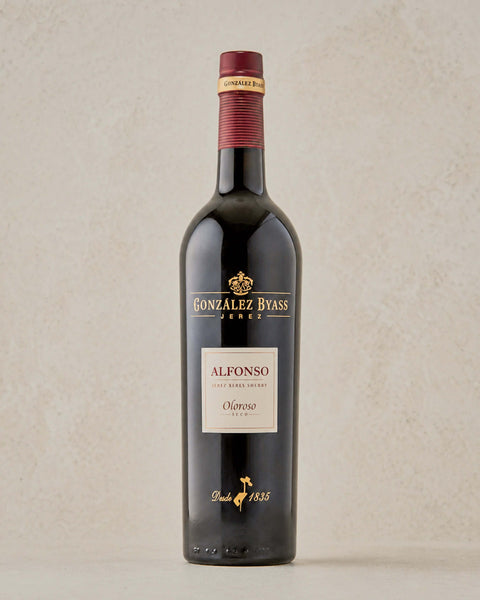 Alfonso Oloroso Sherry from Casa Manolo, Spanish wine selection presented for gifting or pairing
