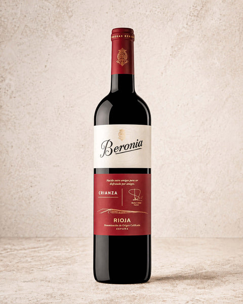 Beronia Rioja Crianza from Casa Manolo, Spanish wine selection presented for gifting or pairing
