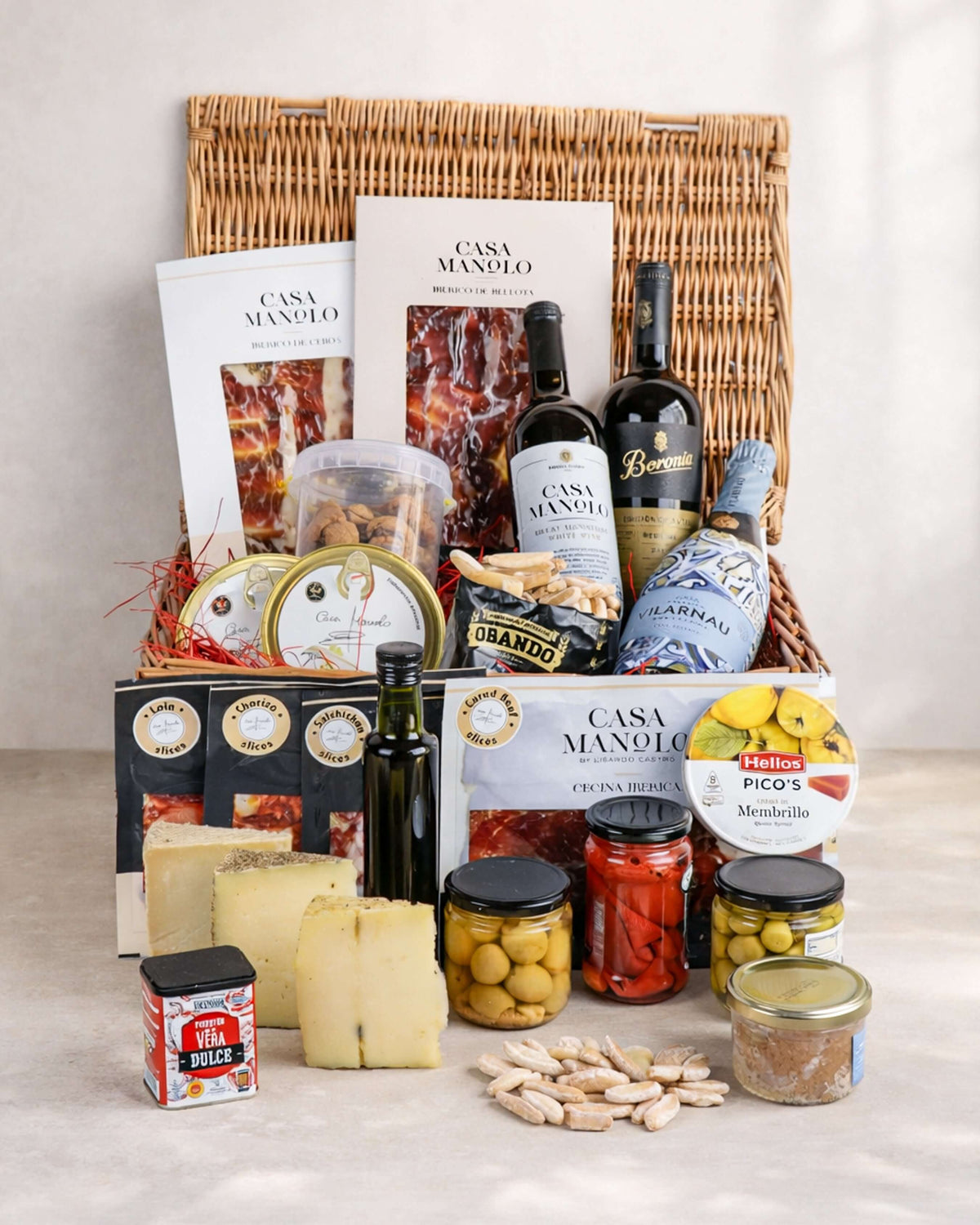 Casa Manolo Large Gourmet Hamper from Casa Manolo, premium Spanish food gift set for hosting or gifting
