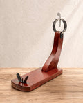 Chrome Ham Holder from Casa Manolo, ham carving stand for stable home serving