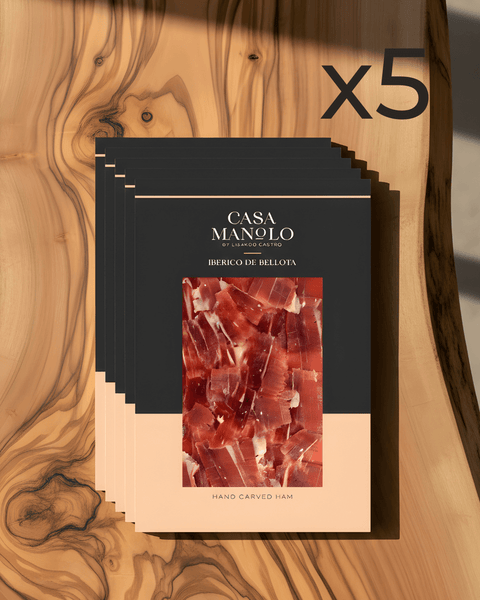Iberico Bellota Ham, Hand-Carved (5x Saving Pack)