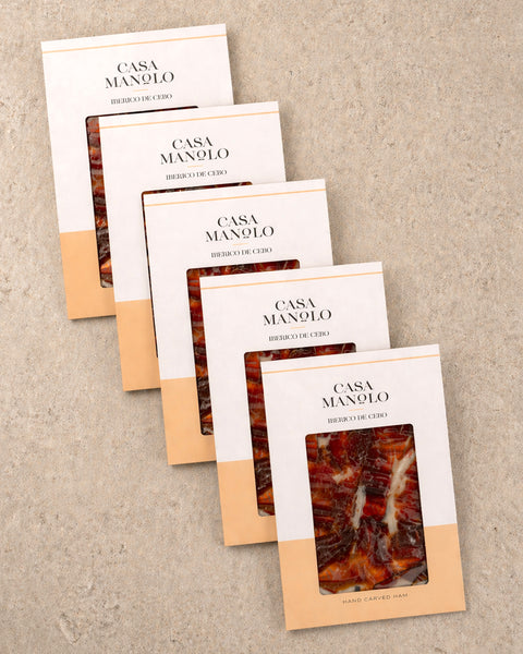 Iberico Cebo Ham – Hand Carved – 5 Pack