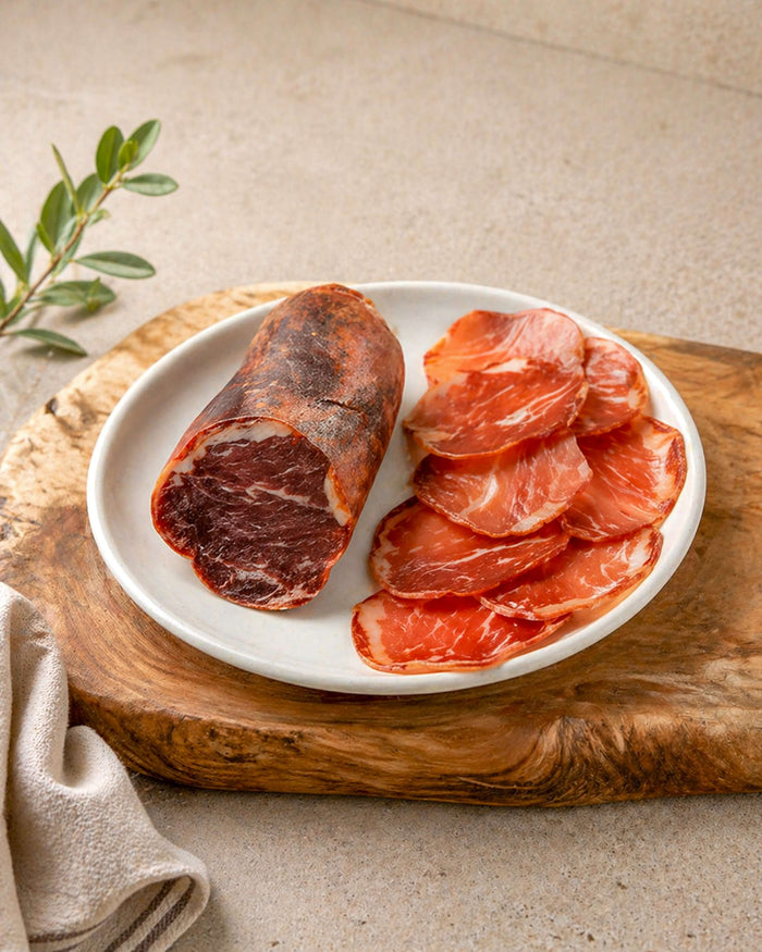Iberico Bellota Pork Loin Whole 325g from Casa Manolo, premium Spanish shop product