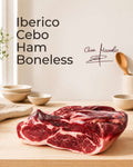 Iberico Cebo Ham - Boneless from Casa Manolo, premium Spanish cured ham prepared for easy serving