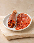 Iberico Spicy Chorizo Whole 325g from Casa Manolo, Spanish charcuterie ready for tapas boards and sharing
