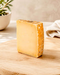 Manchego Cured Cheese Wedge from Casa Manolo, aged Spanish cheese prepared for serving and gifting