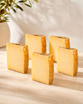 Manchego Cured Cheese Wedge - 5 Pack from Casa Manolo, aged Spanish cheese prepared for serving and gifting