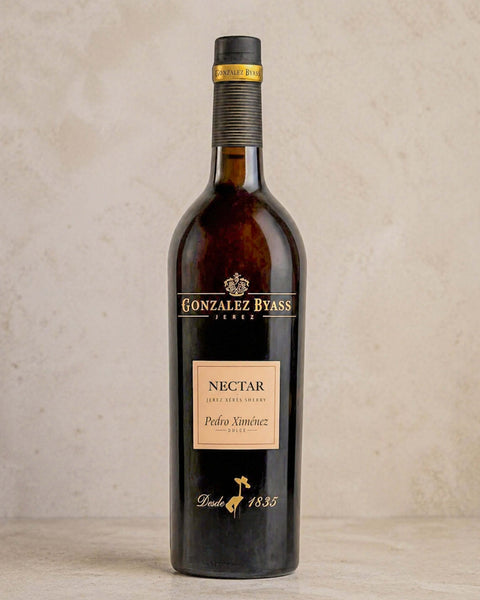 Pedro Ximénez Sherry from Casa Manolo, Spanish wine selection presented for gifting or pairing