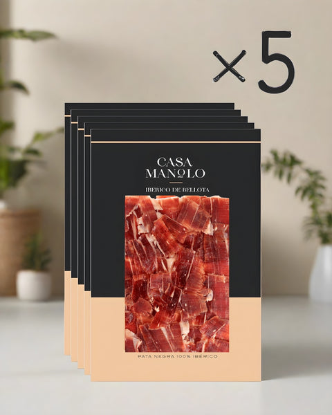Pata Negra Premium 100% Iberico Ham, Hand-Carved (5x Saving Pack)