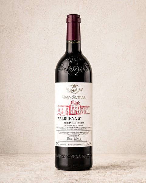 Valbuena 5° Vega Sicilia (Ribera del Duero) from Casa Manolo, Spanish wine selection presented for gifting or pairing