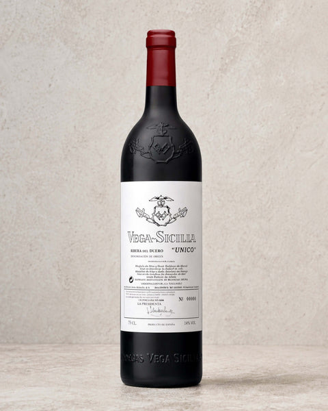 Vega Sicilia Unico (Ribera del Duero) from Casa Manolo, Spanish wine selection presented for gifting or pairing
